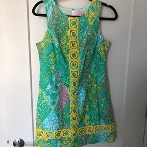 Lilly Pulitzer Green/Yellow Floral Dress